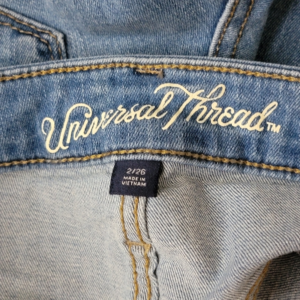 Universal Thread High Rise Button Fly Cuff Jeans … - image 4